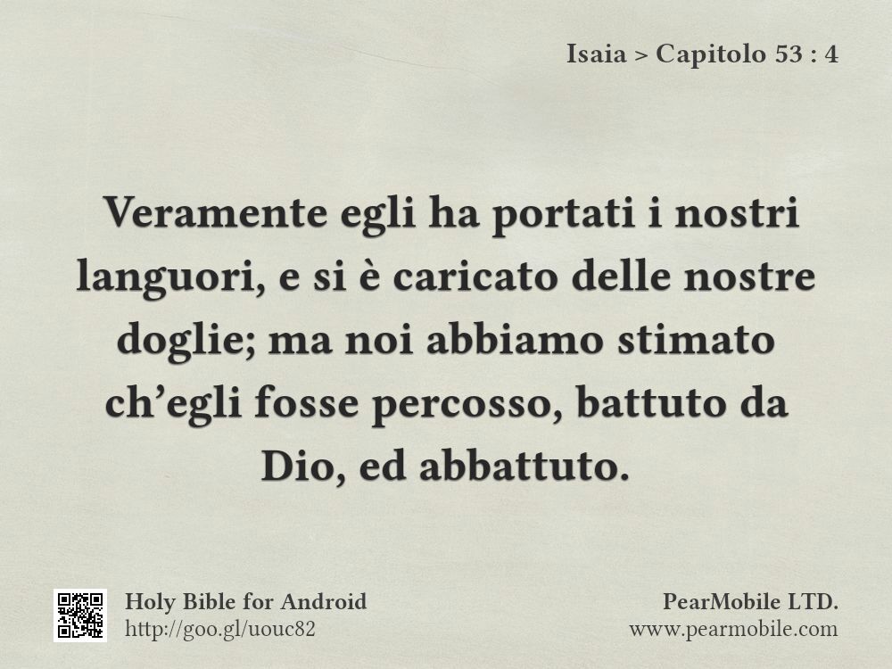 Isaia, Capitolo 53:4